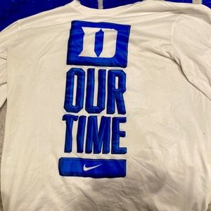 Duke “our time” long sleeve tee